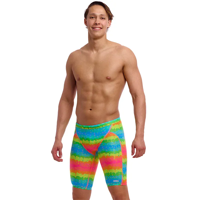 Funky Trunks Mens Melting Mayhem Training Jammer Multi-3