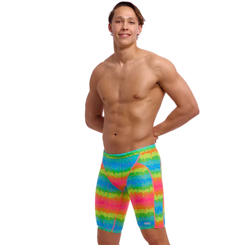 Funky Trunks Mens Melting Mayhem Training Jammer Multi-1