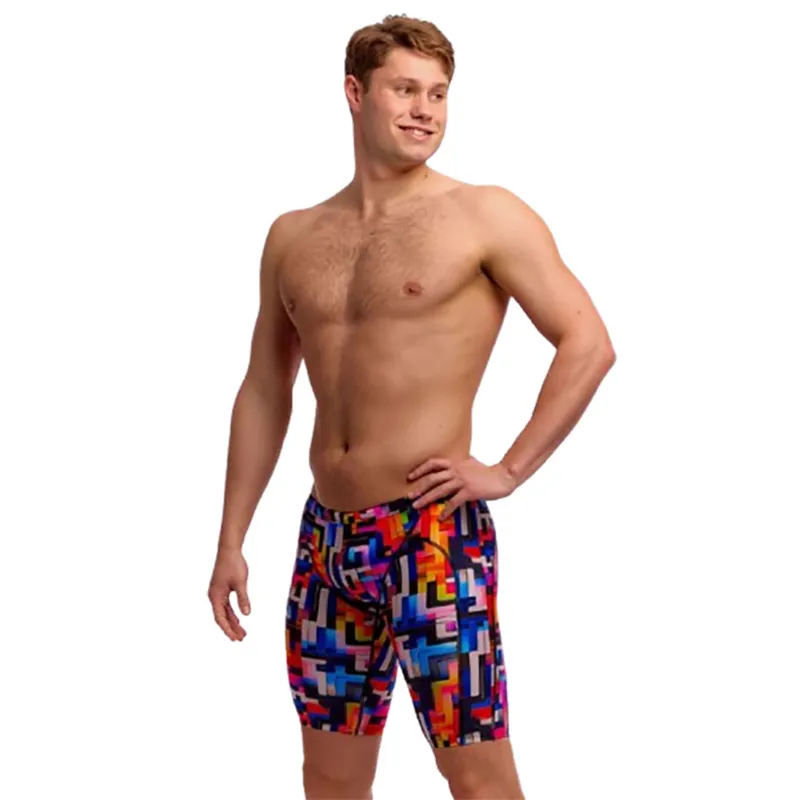 Funky Trunks Men's Training Jammers Putty Rules-3