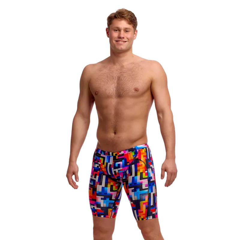 Funky Trunks Men's Training Jammers Putty Rules-1