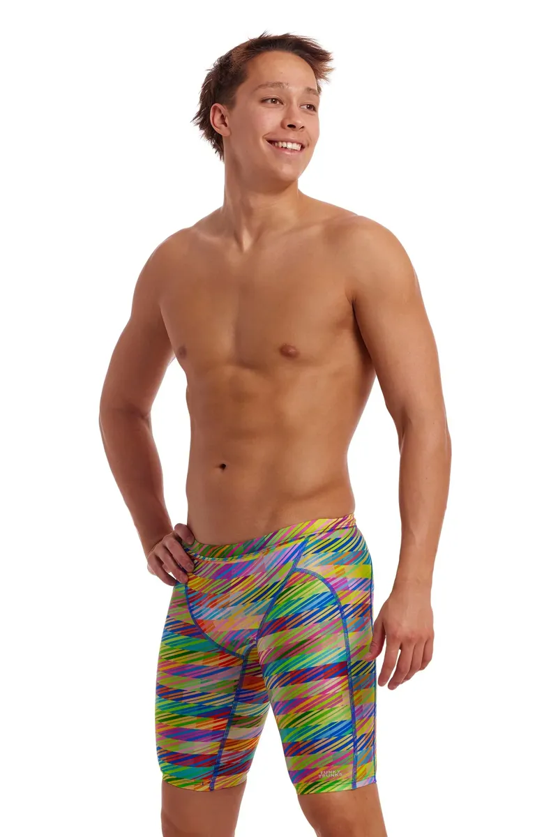Funky Trunks Men's Training Jammers Static Stack-2