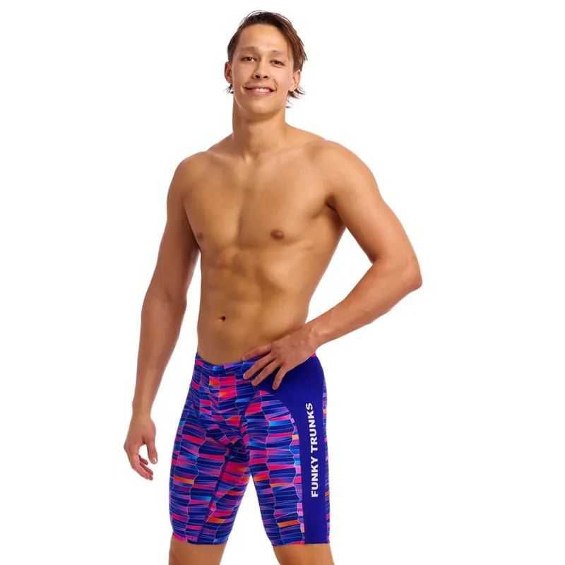 Funky Trunks Men's Training Jammers Warped Waves-3
