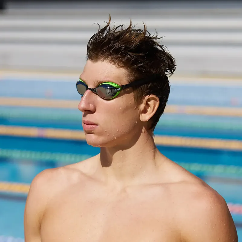 Funky XT Machine Mirror Goggle Green Team-6