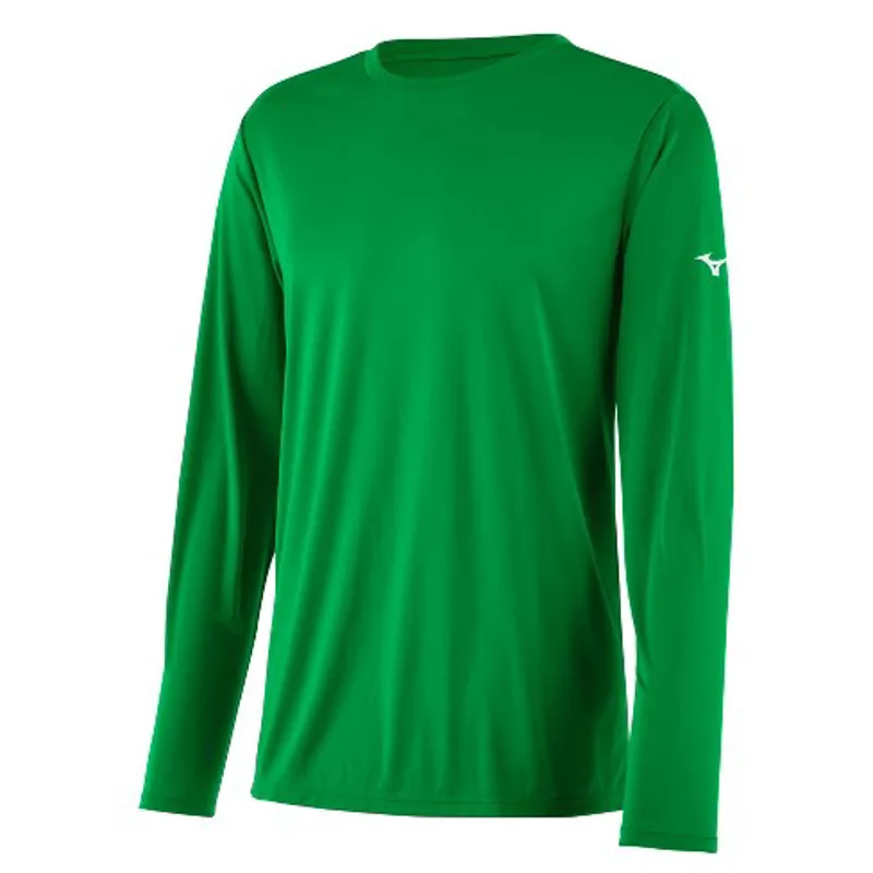 Mizuno Long Sleeve Crew Neck Shirt Yellow/Green/Blue XL-1