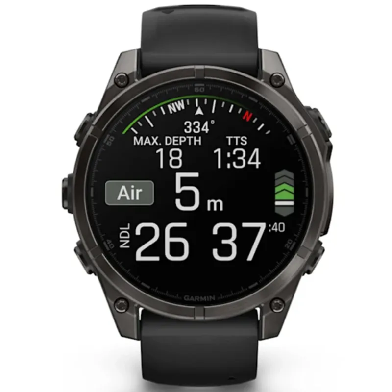 Garmin Fenix 8 47mm AMOLED Sapphire Carbon Grey Titanium/Black/Pebble Grey Band-7