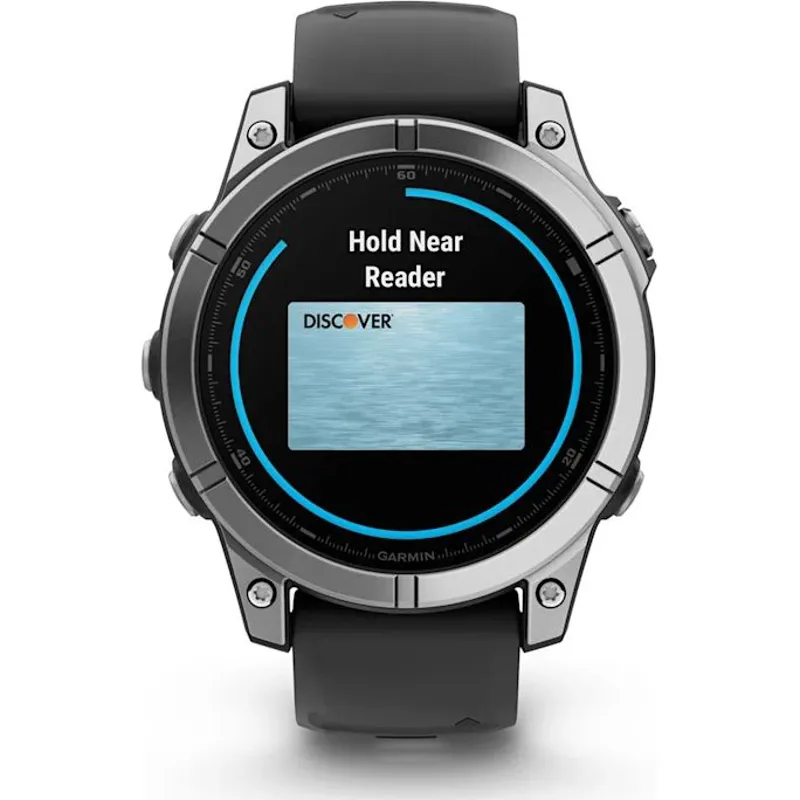 Garmin Fenix E 47mm AMOLED Stainless Steel with Black Silicone Band-10