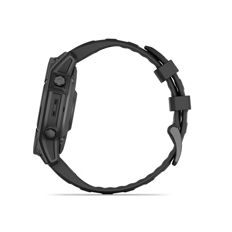 Garmin Fenix E 47 mm AMOLED Slate Grey steel with Black Silicone Band-4