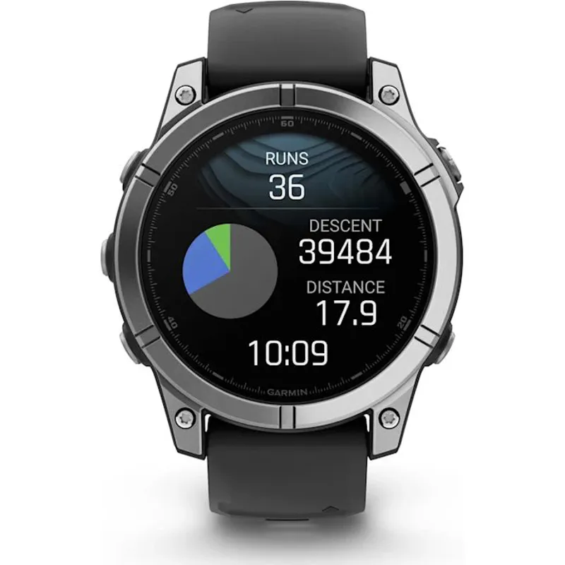 Garmin Fenix E 47mm AMOLED Stainless Steel with Black Silicone Band-7