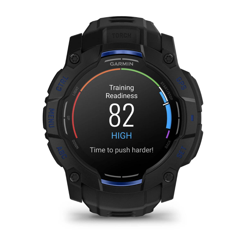 Garmin Instinct 3 50 mm AMOLED Black with Black/Bolt Blue Band-12
