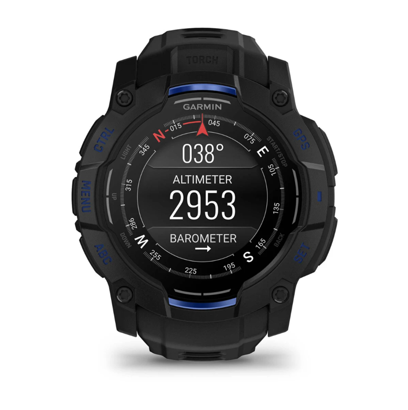 Garmin Instinct 3 50 mm AMOLED Black with Black/Bolt Blue Band-7