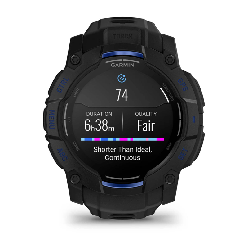 Garmin Instinct 3 50 mm AMOLED Black with Black/Bolt Blue Band-9