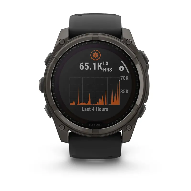 Garmin Fenix 8 51 mm Solar Sapphire Carbon grey DLC titanium with Black/pebble grey-1