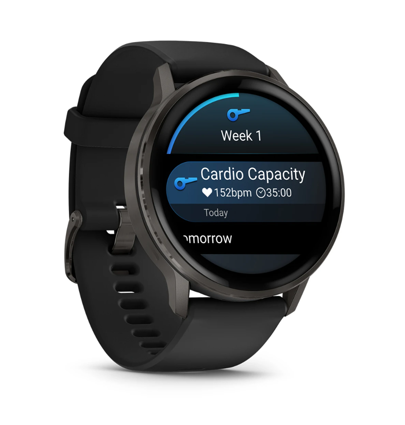 Garmin Venu 4 45mm Slate with Black Silicone Band-3