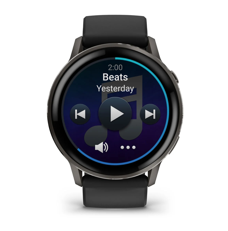 Garmin Venu 4 45mm Slate with Black Silicone Band-4