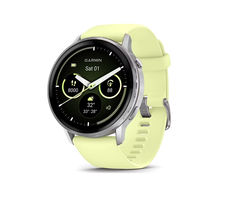 Garmin Venu 4 45mm Silver with Citron Silicone band