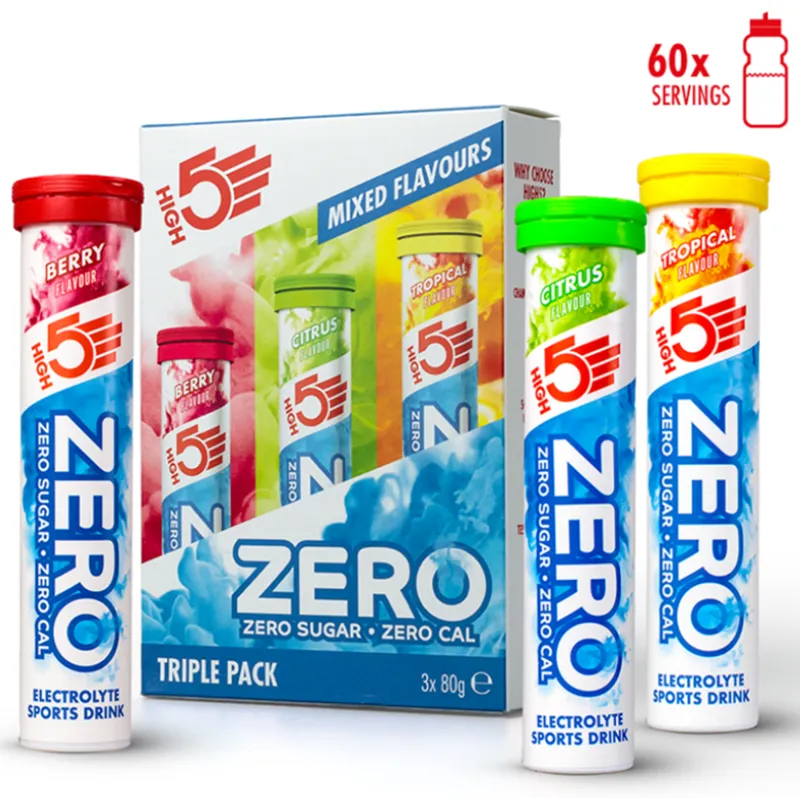 High 5 Zero Triple Pack Berry/Citrus/Tropical / 3 x 20 Tablets