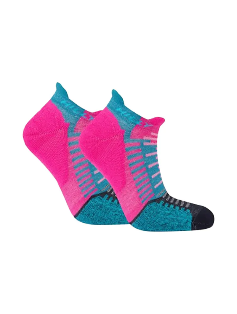 Hilly Active Socklet Min Fluo Pink/Teal-2