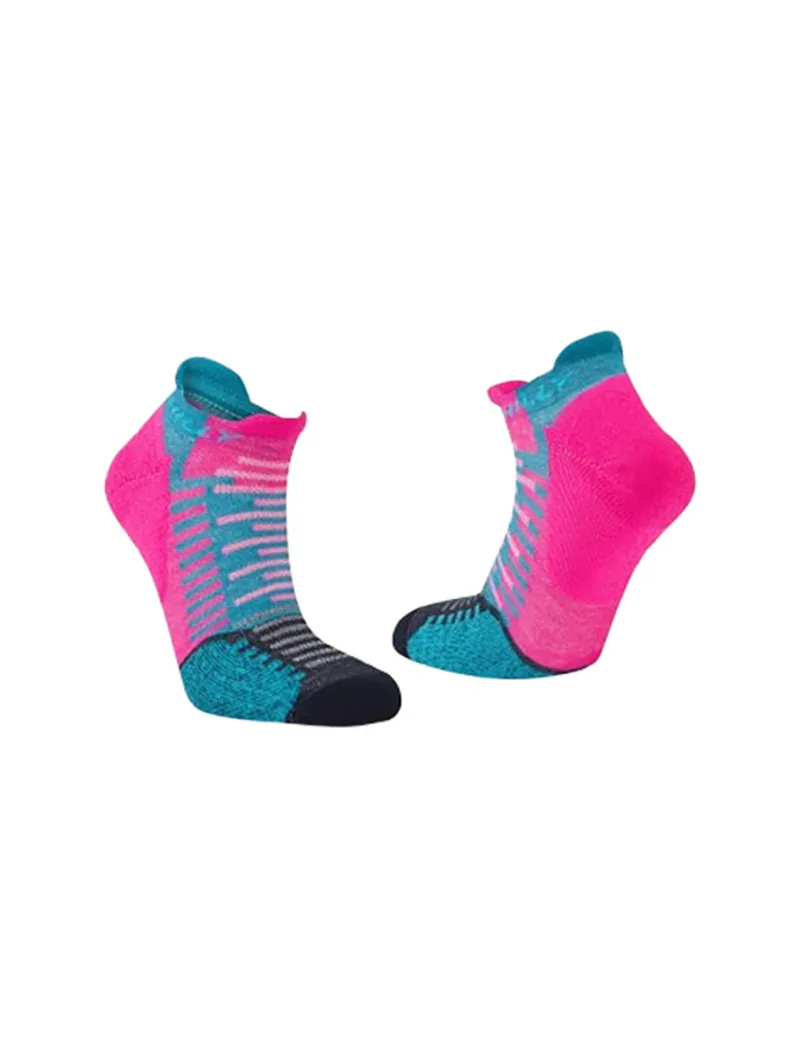 Hilly Active Socklet Min Fluo Pink/Teal-1