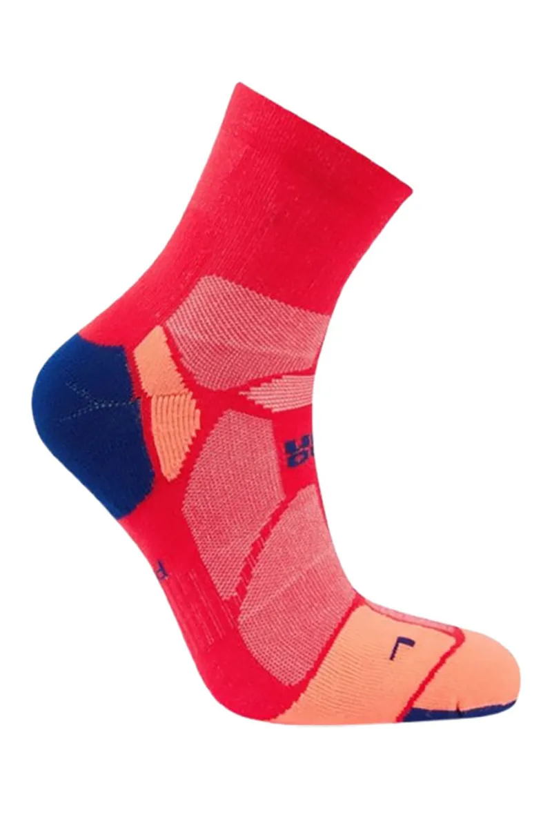 Hilly Marathon Fresh Anklet Min Socks Hot Pink/Blue-3