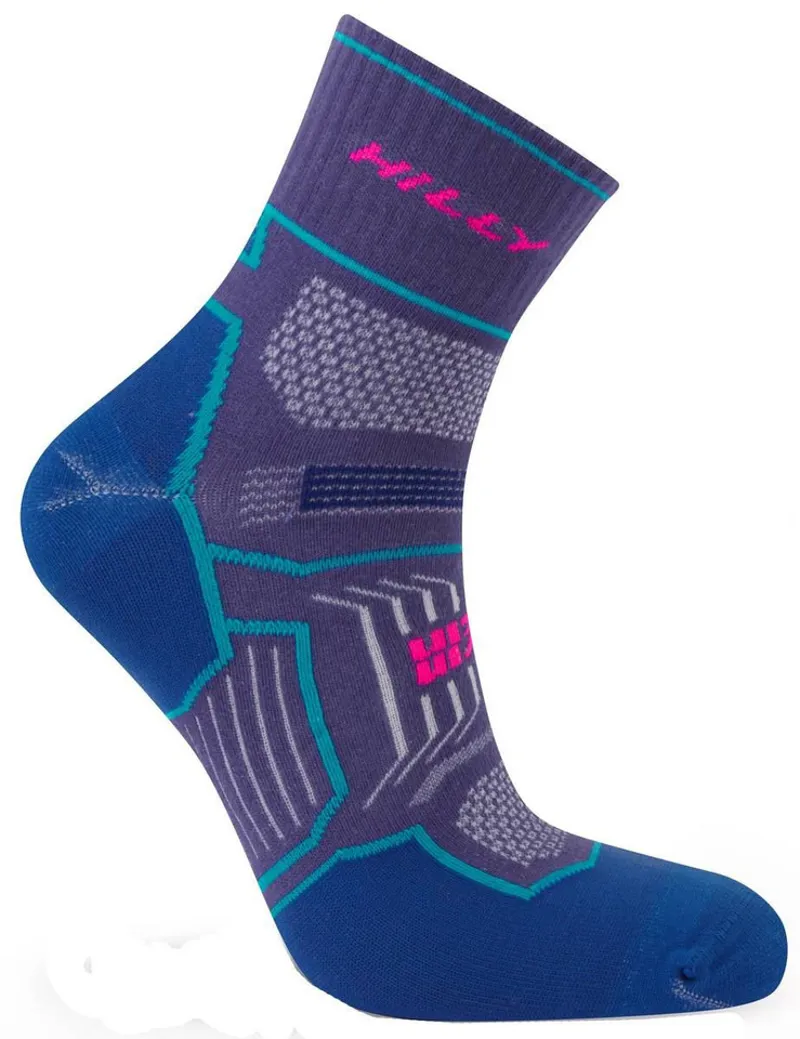 Hilly Twin Skin Anklet Socks Grape/Blue-2