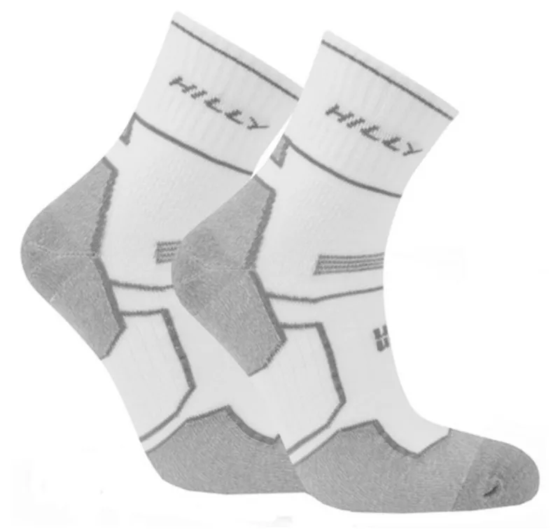 Hilly Twin Skin Anklet Socks White/Grey Marl-5