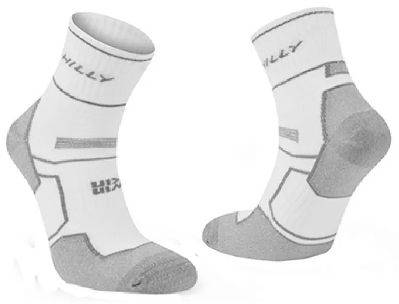 Hilly Twin Skin Anklet Socks White/Grey Marl-4