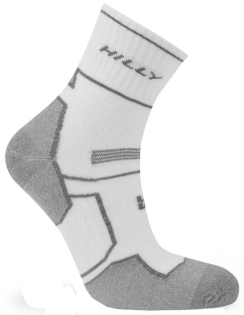 Hilly Twin Skin Anklet Socks White/Grey Marl-2