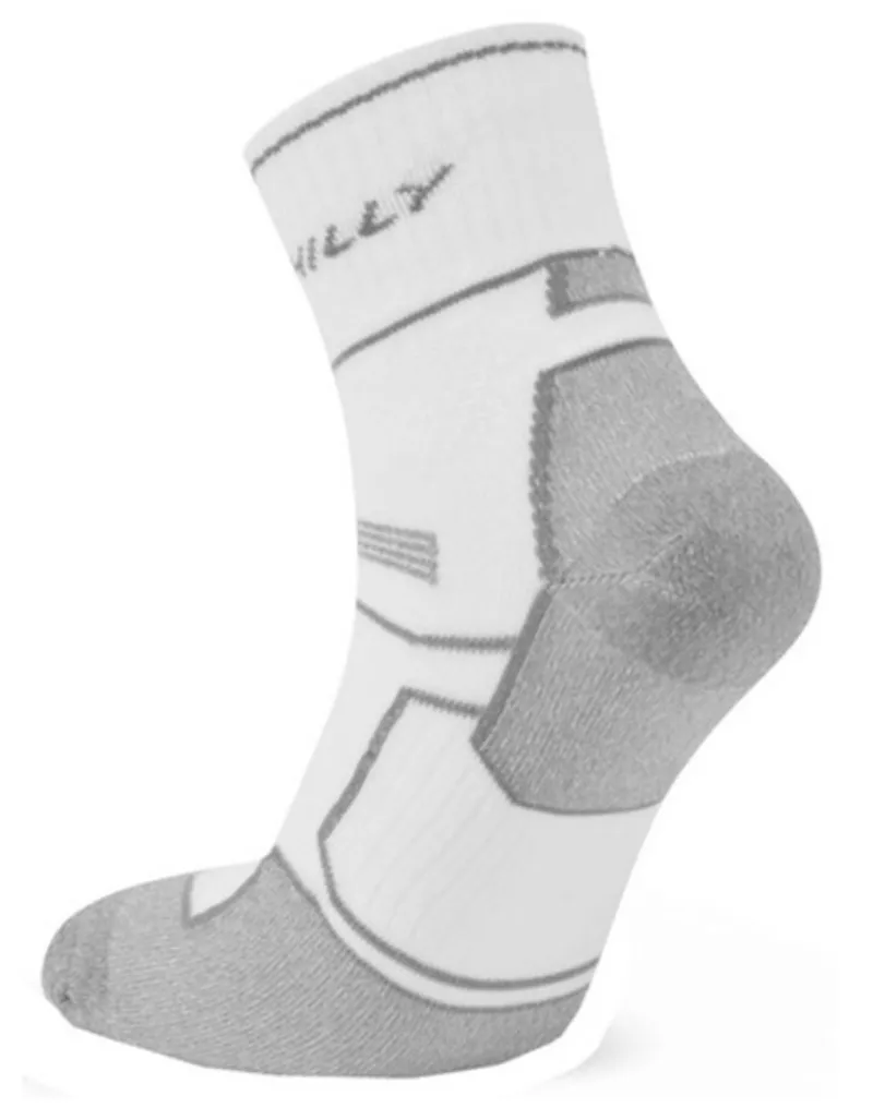 Hilly Twin Skin Anklet Socks White/Grey Marl-1