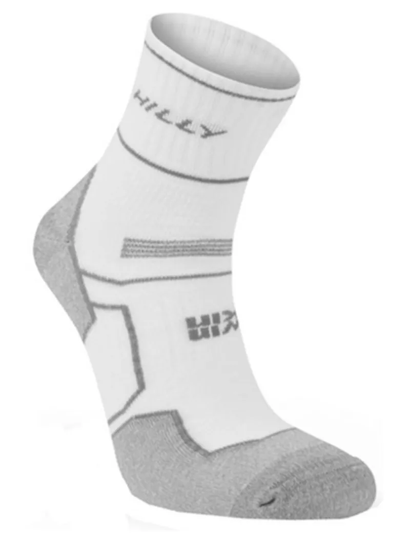 Hilly Twin Skin Anklet Socks White/Grey Marl