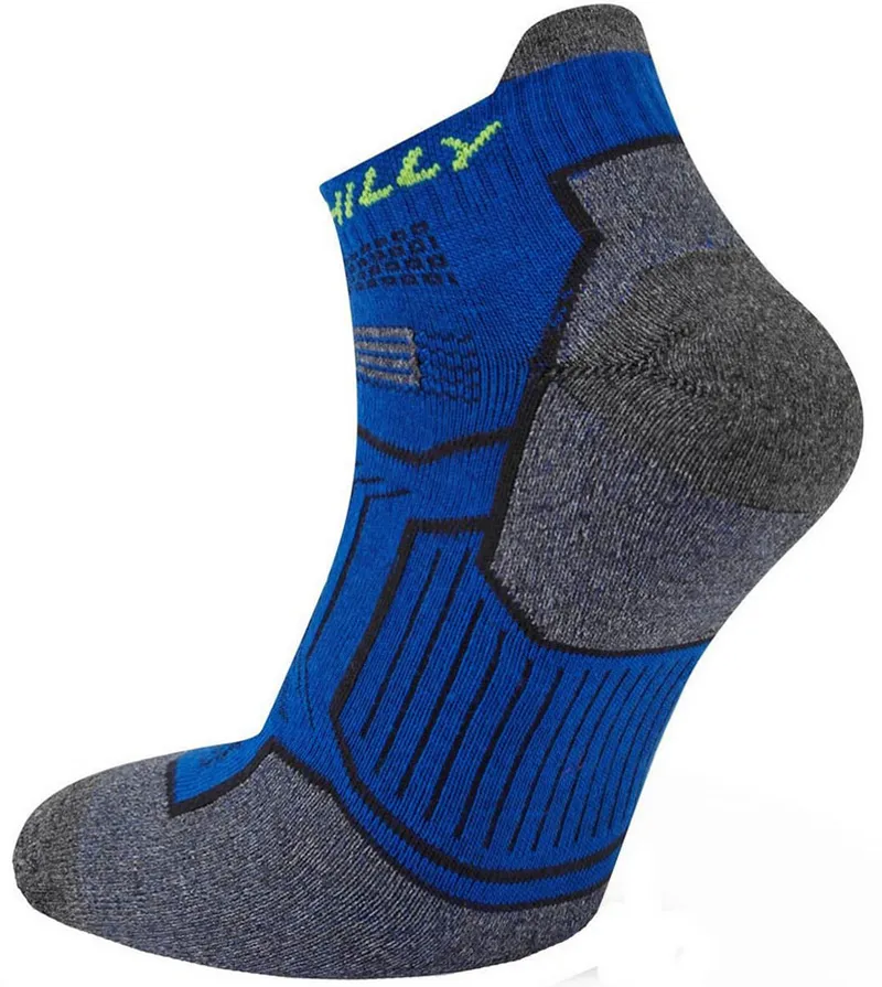 Hilly Twin Skin Socklet Med Cobalt/Grey Marl-1
