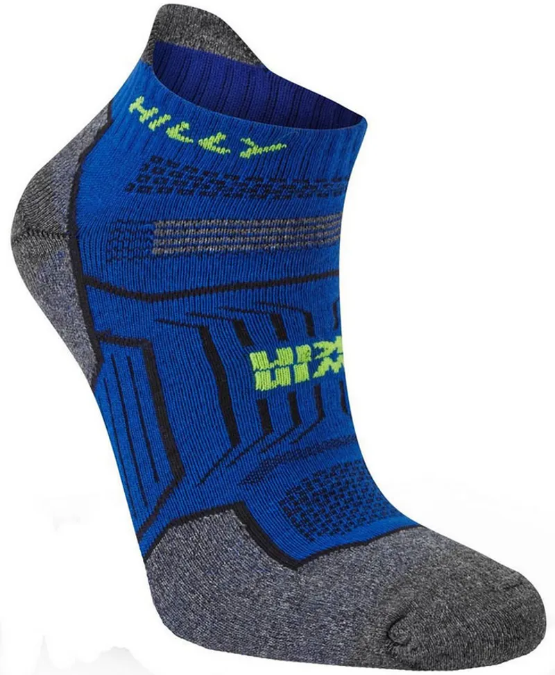 Hilly Twin Skin Socklet Med Cobalt/Grey Marl