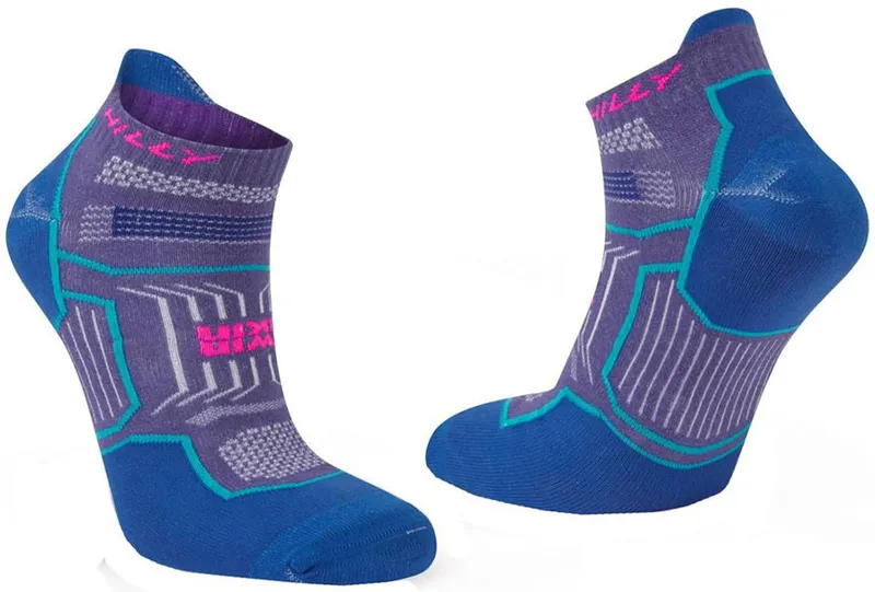 Hilly Twin Skin Socklet Med Grape/Blue-4