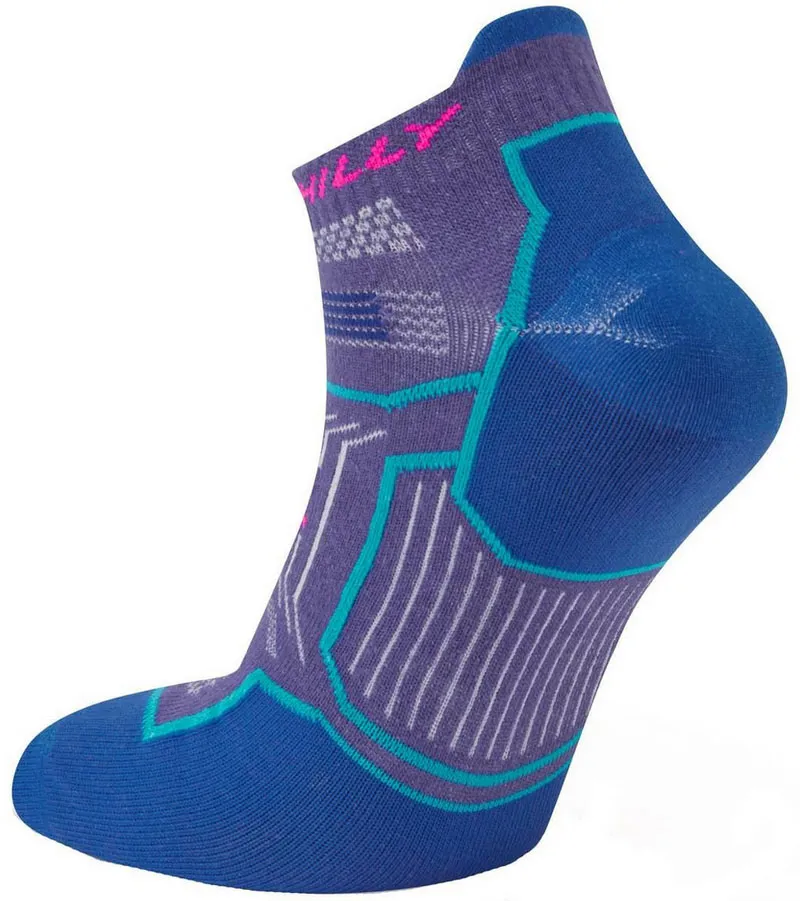 Hilly Twin Skin Socklet Med Grape/Blue-1