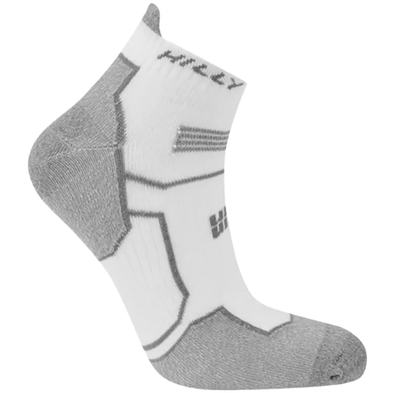 Hilly Twin Skin Socklet Med Socks White/Grey Marl-4