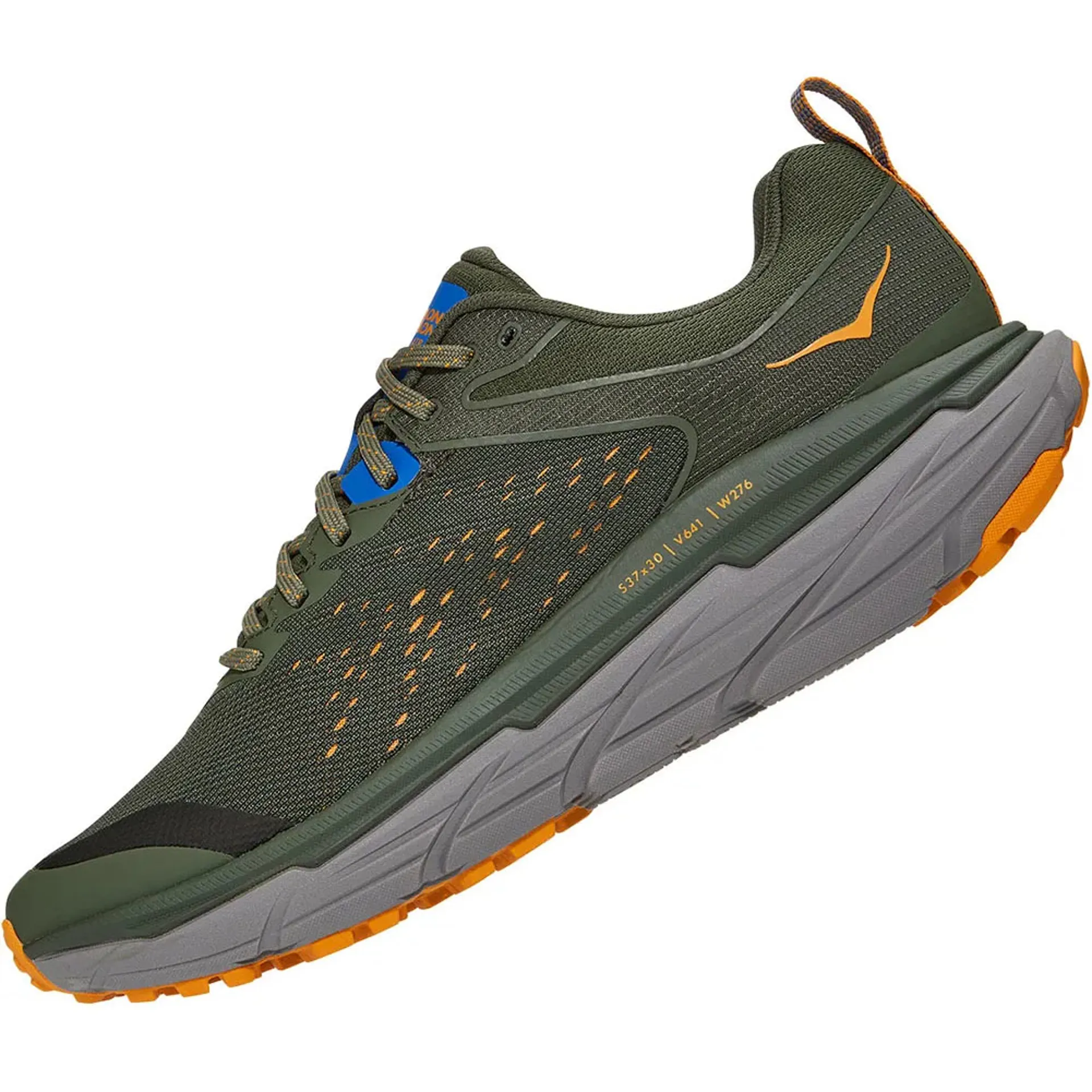 Hoka Men CHALLENGER ATR 6 Green Orange Fitness Workout Running Shoes 10 2E Wide HOKA Challenger ATR 6 Wide Men main image 3