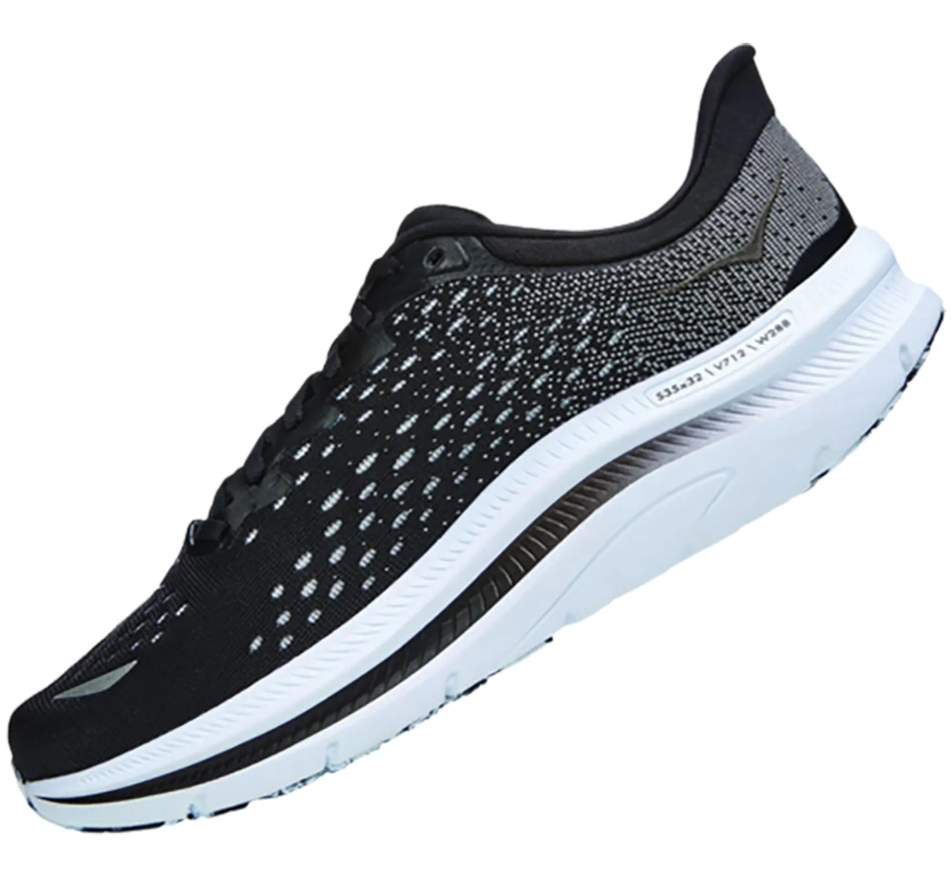 Hoka One Mens Size 10 B Kawana Black White Running Shoes Balanced Sneakers Hoka One One Kawana Mens Size 9.5 Black White Athletic  main image 2