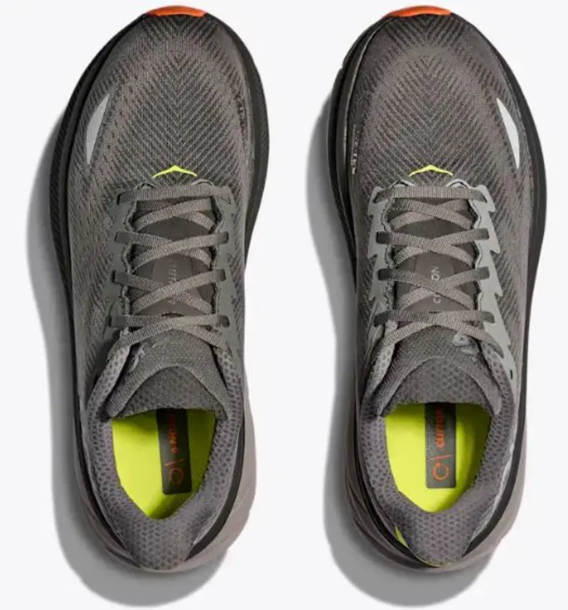 Hoka Men's Clifton 9 GTX Running Shoes Asphalt Grey/Gravel-1