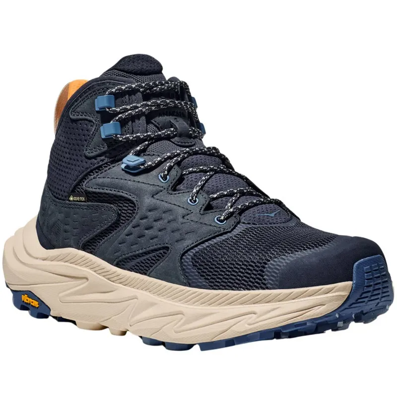 Hoka One One Men's Anacapa 2 Mid GTX Varsity Navy/Oat Milk-2