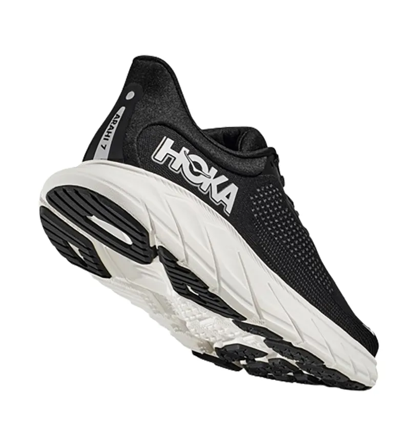 Hoka One One Men's Arahi 7 Running Shoes WIDE - Black/White-4