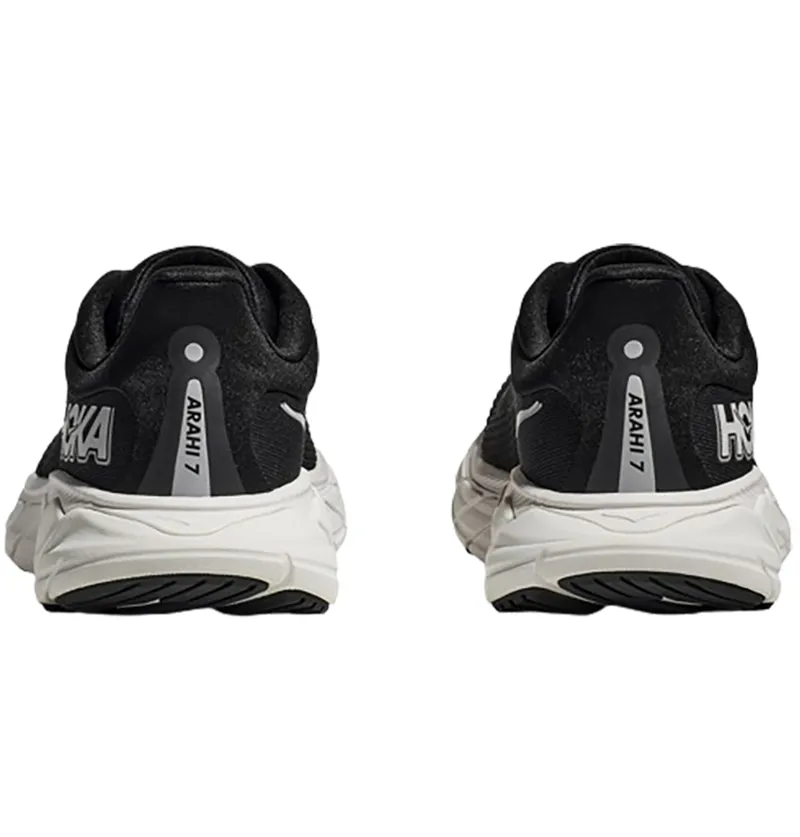 Hoka One One Men's Arahi 7 Running Shoes WIDE - Black/White-5