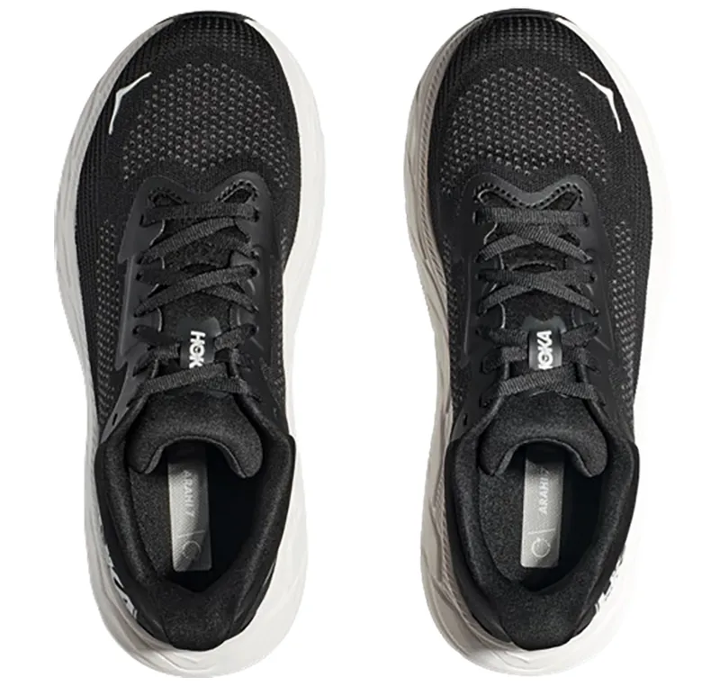 Hoka One One Men's Arahi 7 Running Shoes WIDE - Black/White-6