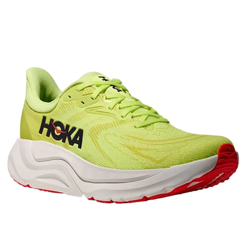 Hoka One One Men's Arahi 8 Neon Yuzu/Neon Flame-2