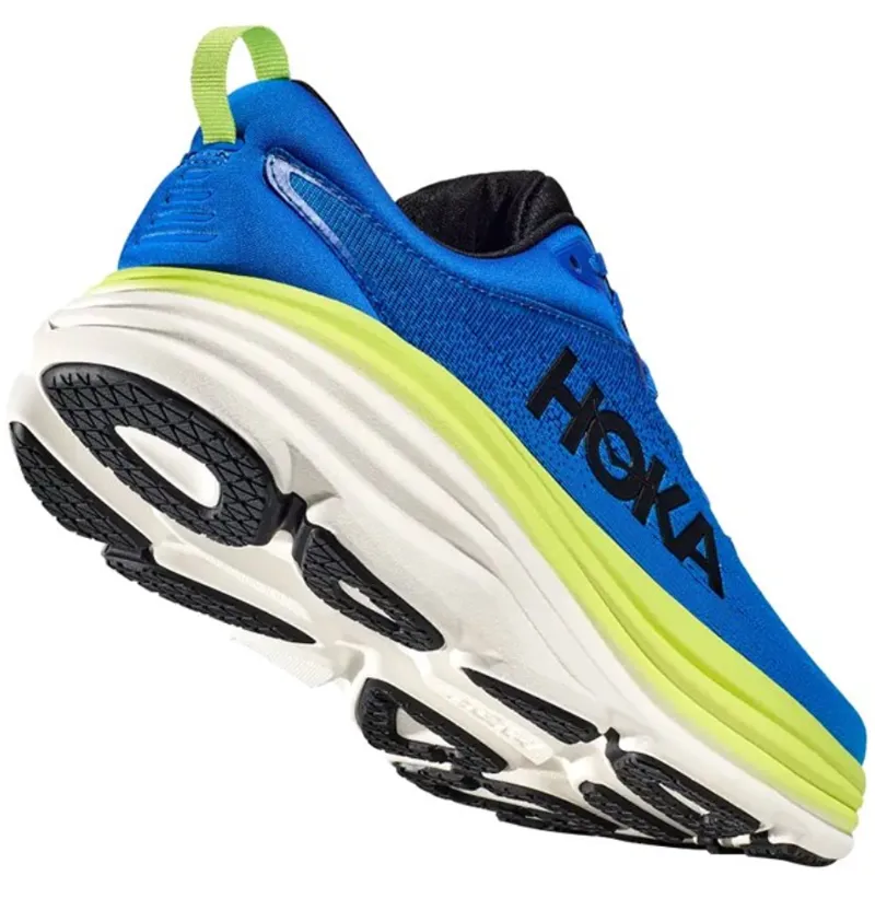 Hoka One One Men's Bondi 8 Electric Cobalt/Lettuce-4