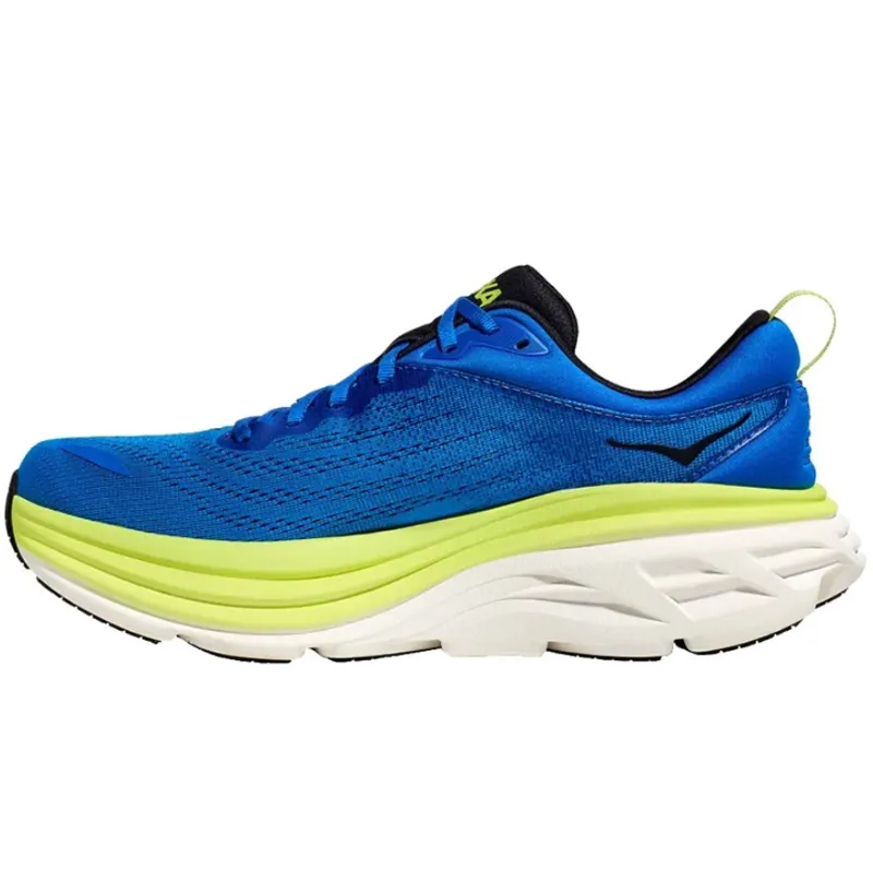 Hoka One One Men's Bondi 8 Electric Cobalt/Lettuce-1