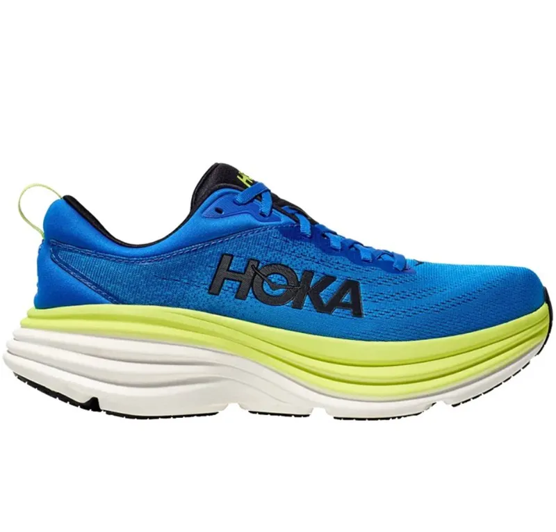 Hoka One One Men's Bondi 8 Electric Cobalt/Lettuce