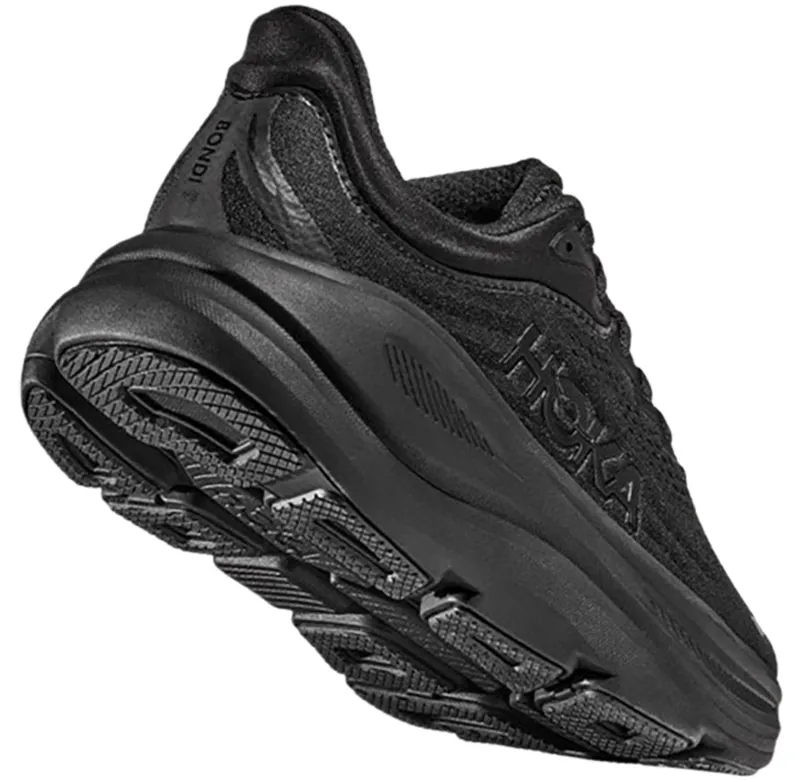 Hoka One One Men's Bondi 9 WIDE - Black/Black-4
