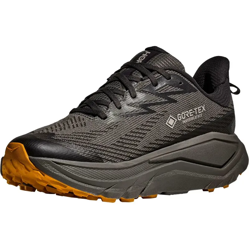 Hoka One One Men's Challenger 8 GTX Asphalt Grey/Varsity Yellow-3