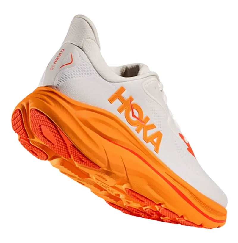 Hoka One One Men's Clifton 10 Frost/Orange Zest-4