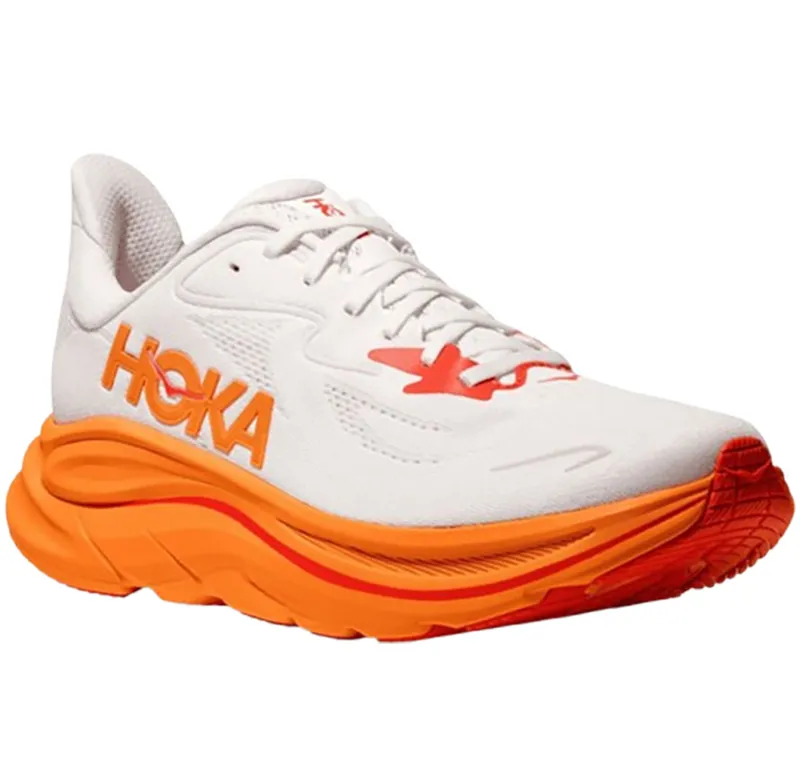 Hoka One One Men's Clifton 10 Frost/Orange Zest-2