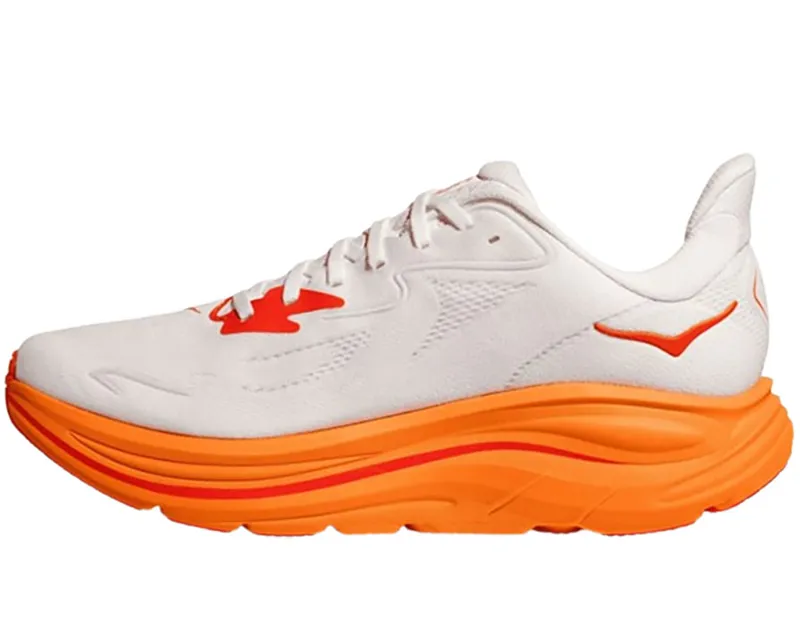 Hoka One One Men's Clifton 10 Frost/Orange Zest-1